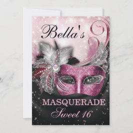 Convites de aniversário mascarada