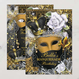 Convites de aniversário Mascarada