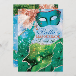 Convites de aniversário mascarada
