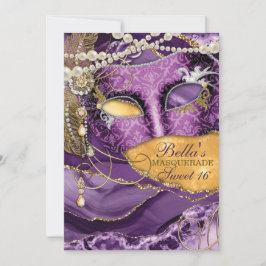 Convites de aniversário mascarada