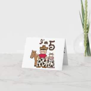 Convites de Aniversário para 5 de Cowboy