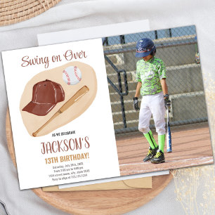 Convites de Aniversário para Baseball Castanho