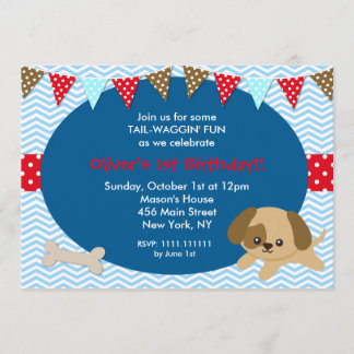 Convites de aniversário para cães