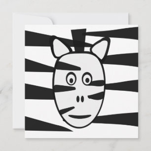 Convites de aniversário para crianças Zebra