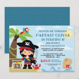 Convites de Aniversário para Festa de Pirata Menin