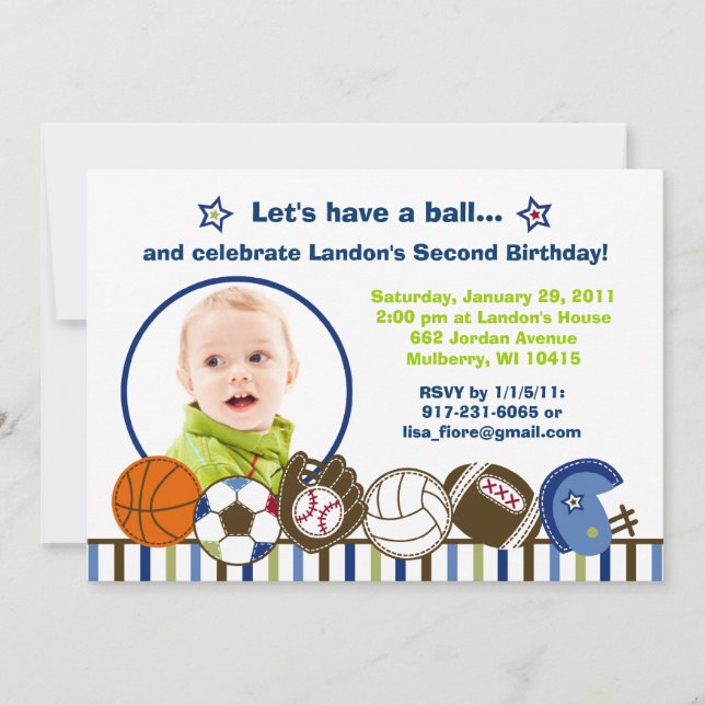 Convites de Aniversário para Fotos Personalizadas  (Frente)