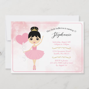 Convites de aniversário para meninas