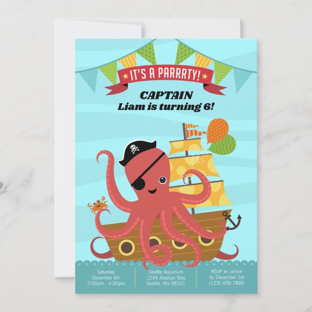 Convites de Aniversário para Meninos (Frente)