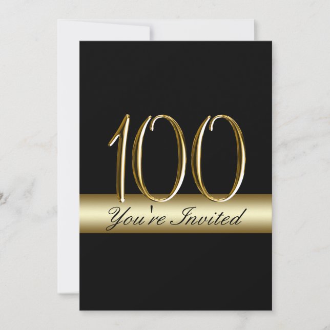 Convites de aniversário para o Impressão 100º aniv (Frente)