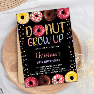 Convites de Aniversário para Rosquinha Amarela Pre