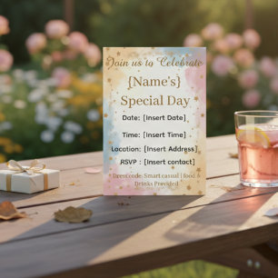 Convites de Aniversário Personalizados – Cartões p
