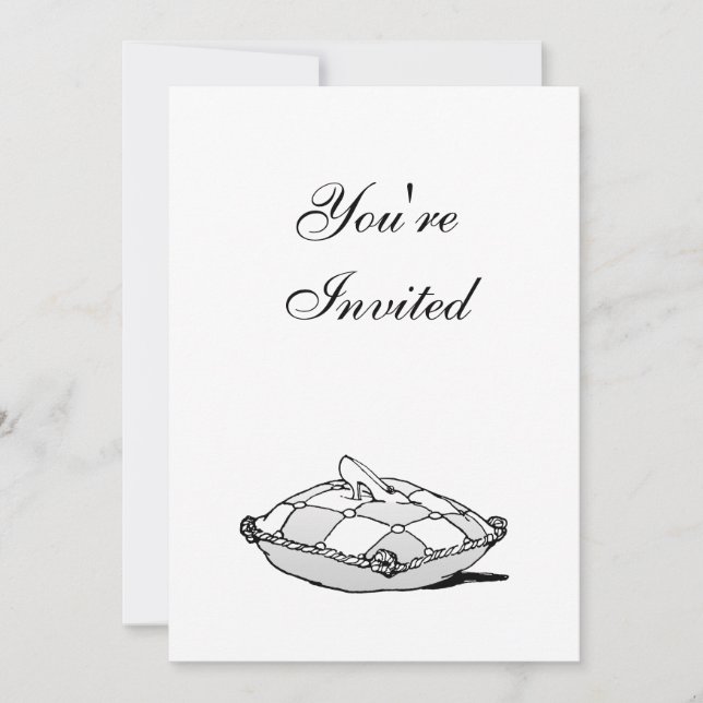 Convites de Aniversário Personalizados da Cinderel (Frente)