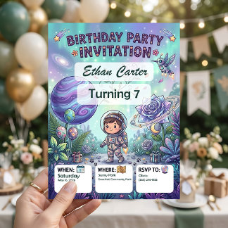 Convites de Aniversário Personalizados de STEM