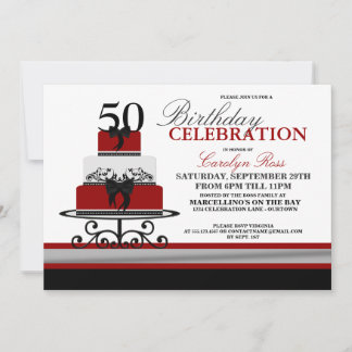 Convites de aniversário personalizados do Bolo Ver