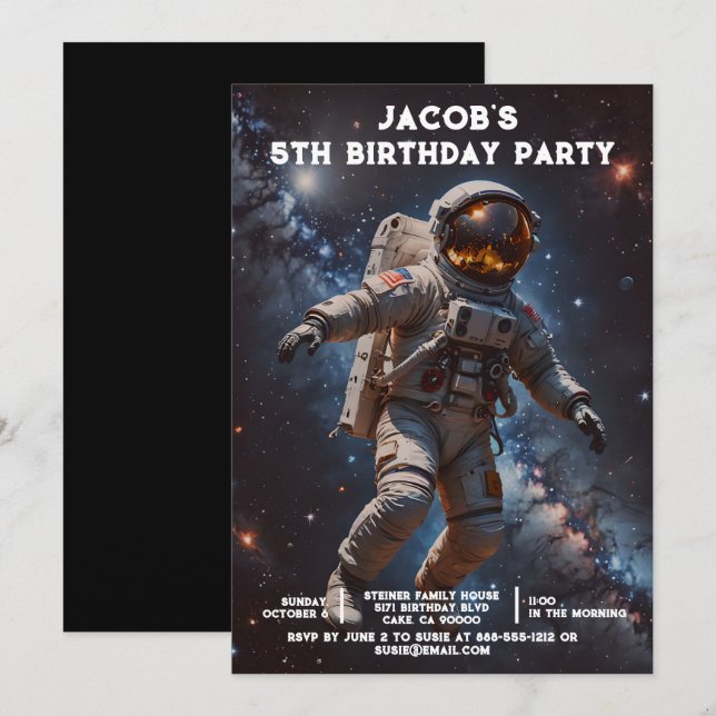 Convites de Aniversário Personalizados para Idade  (Frente/Verso)