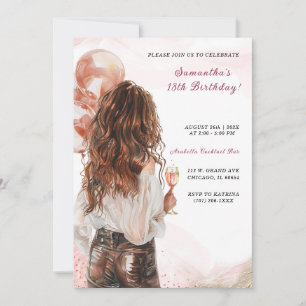 Convites de aniversário personalizados para mulher