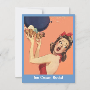 Convites de aniversário Revintage Retro Surprise