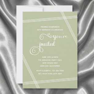Convites de Aniversário Simples e Elegantes Modern