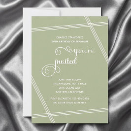 Convites de Aniversário Simples e Elegantes Modern