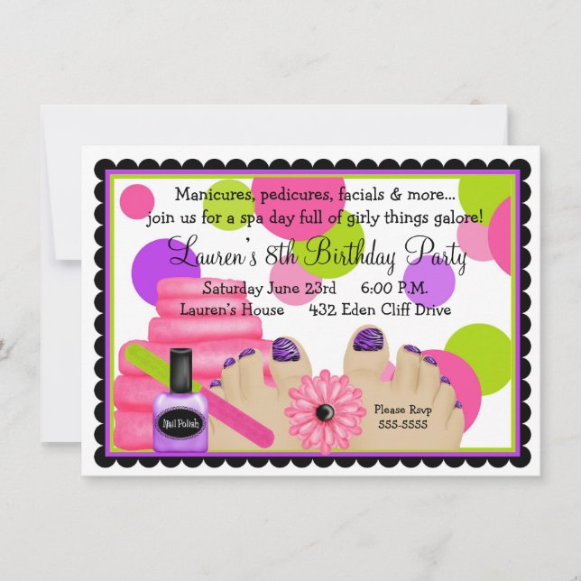 Convites de aniversário SPA (Frente)