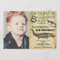 Convites de aniversários, apresentação de répteis