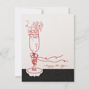 Convites de Ano Novo para Champanhe