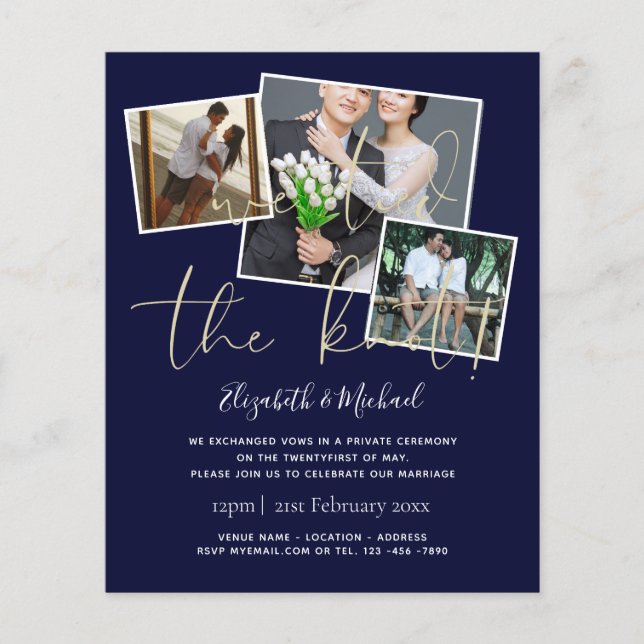 Convites de Anúncio de Casamento Nós Amarramos o N (Frente)