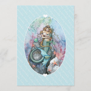 Convites de Baby Sprinkle Mermaid e Bebê