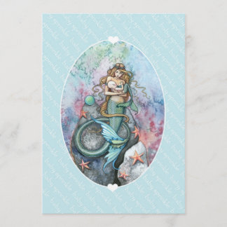 Convites de Baby Sprinkle Mermaid e Bebê