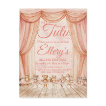 Convites de Bailarina Florestal em Aquarela