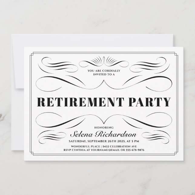 Convites De Baixa - Deslocamento De Cor Personaliz (Frente)