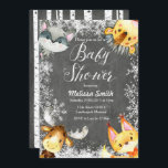 Convites De Banheira De Animais De Natal<br><div class="desc">Natal em animais Os convites para bebês da Woodland Baby Shower são perfeitos para o seu chá de fraldas de inverno com estilo de inverno.</div>
