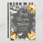 Convites De Banheira De Animais De Natal<br><div class="desc">Natal em animais Os convites para bebês da Woodland Baby Shower são perfeitos para o seu chá de fraldas de inverno com estilo de inverno.</div>