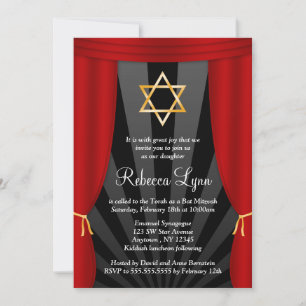 Convites de Bat Mitzvah de Estrela de Hollywood