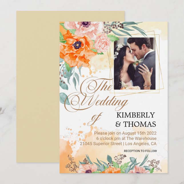 Convites de Boas-vindas a Fotografias Personalizad (Frente/Verso)