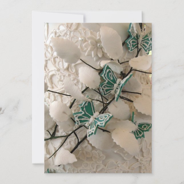 Convites de borboletas verdes (Frente)