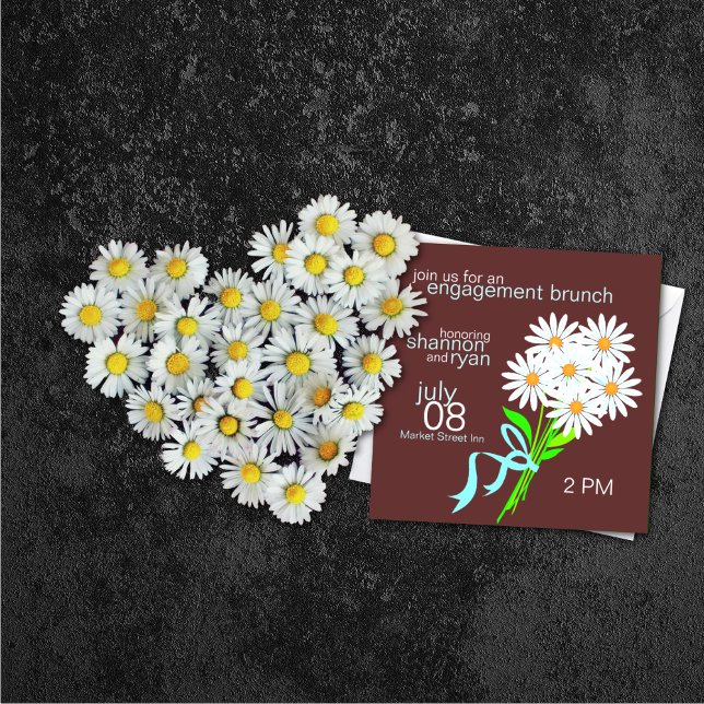 Convites de Brunch de noivado {Brown} (Criador carregado)