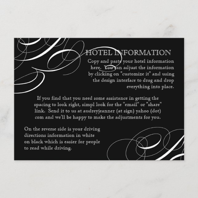 Convites de Caligrafia com Redemoinho para Comer,  (Frente)