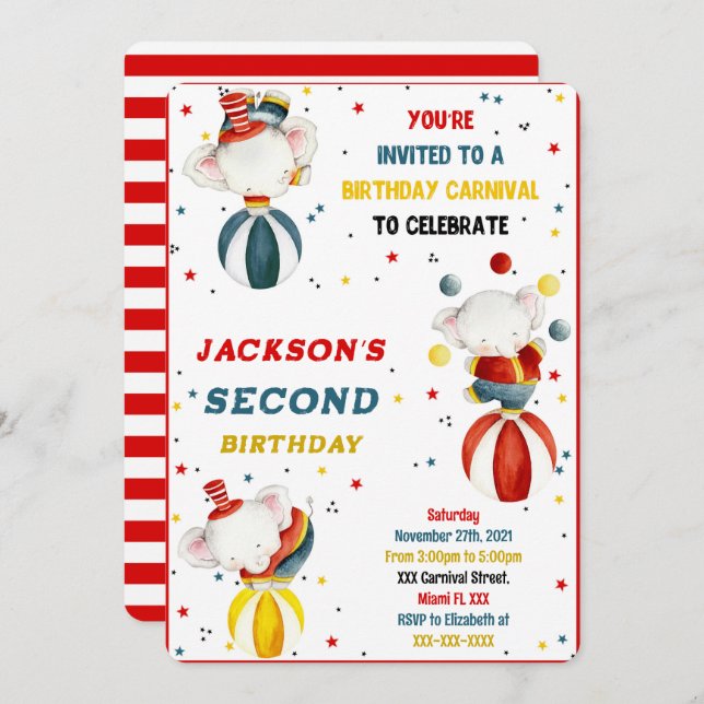 Convites de Carnaval (Frente/Verso)