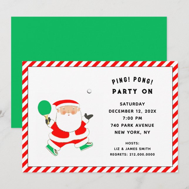 Convites de Casa Aberta no Feriado de Natal (Frente/Verso)