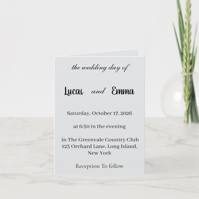 convites de casamento (Frente)
