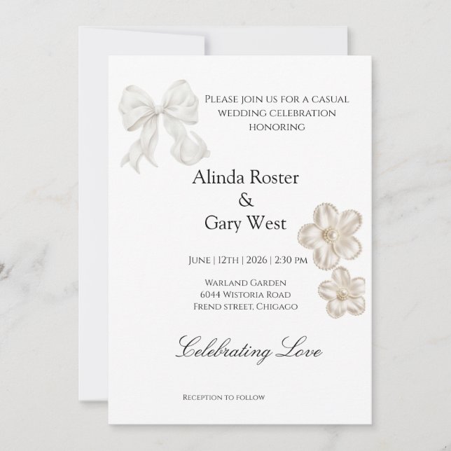 Convites de casamento (Frente)