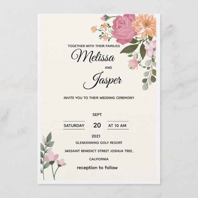 Convites de Casamento (Frente)
