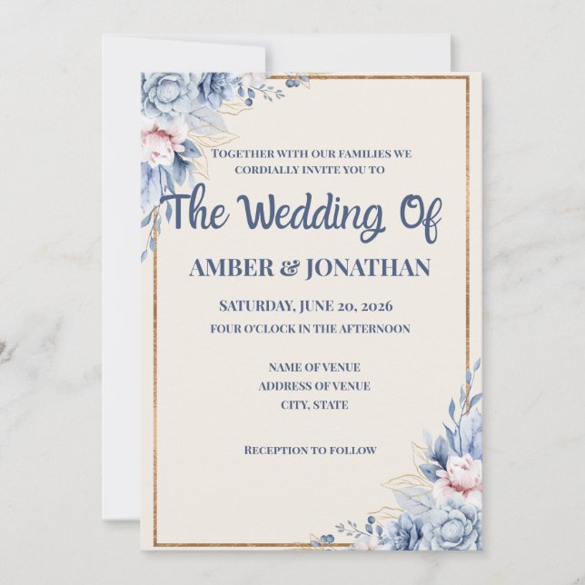Convites de Casamento  (Frente)