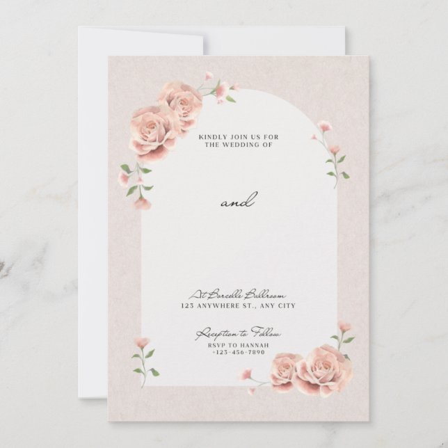 convites de casamento (Frente)