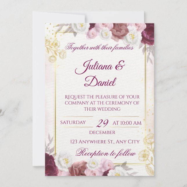 Convites de casamento (Frente)