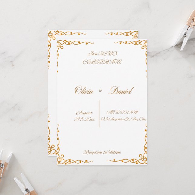 Convites de Casamento (Frente/Verso In Situ)