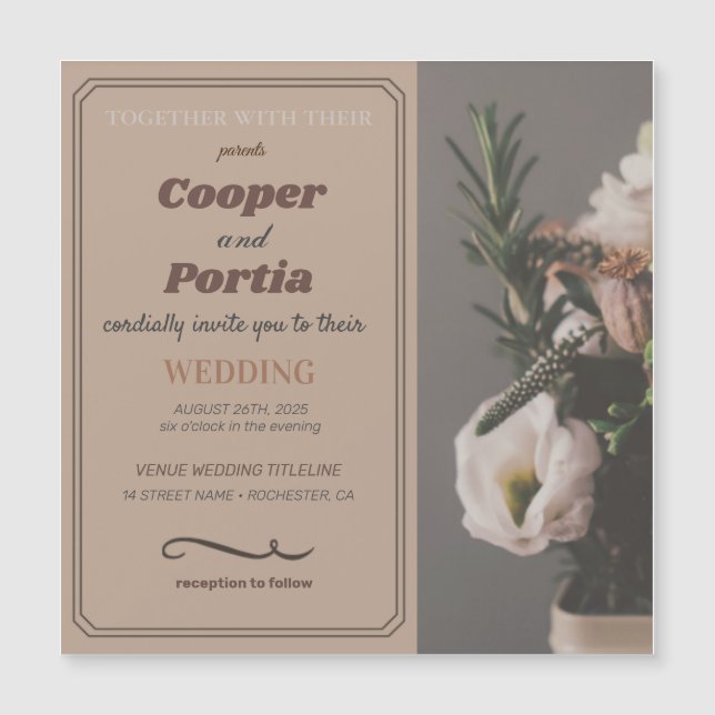 convites de casamento (Frente)