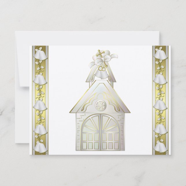 Convites de casamento 4,25" x 5,5" (Frente)