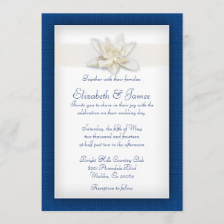 Convites de Casamento Azul Real